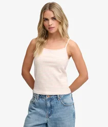 Superdry Damen Athletic Essentials Cami Schmale Passform Pink - Größe: 44