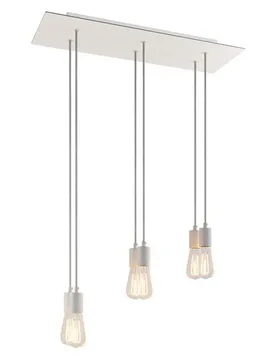 Cables Suspension Luminaire Rose-one Xxl 6 Falls Matte White One Size - Creative - FashionsVida