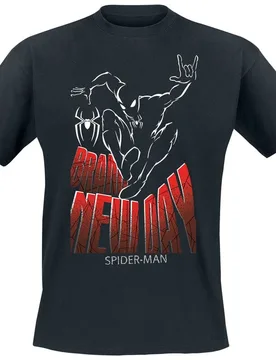 Marvel T-Shirt - Brand New Day - Line Drawing - S bis XXL - für Männer - Größe XXL - schwarz - Lizenzierter Fanartikel - Männer - male - Spider-Man - FashionsVida