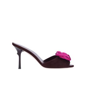 Goat Leather Heeled Pump with Silk Details