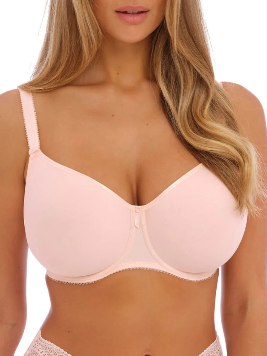 Womens Rebecca Essentials Moulded Spacer Bra - Pink Polyamide - Size 42dd - Fantasie - FashionsVida