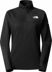 Fleece zum Bergsteigen W Summit Futurefleece LT 1/2 Zip TNF Black für Damen Größe L schwarz