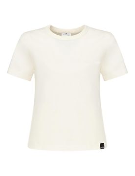 Courreges T-shirt con ricamo logo