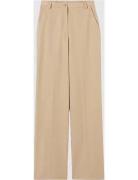 Pantalones rectos de mujer con pernera larga y raya planchada - CLAUDIE PIERLOT - FashionsVida