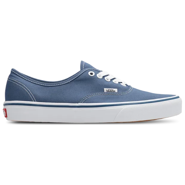 Authentic Men's Sneakers - Blue - Size 11 - Leather & Textile - Blue - Size: 11 - Vans - FashionsVida