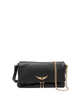 Borsa a tracolla rocciosa nera