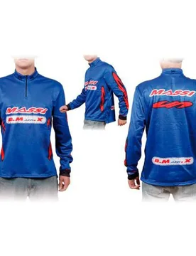 Maglia Da Enduro A Maniche Lunghe Bmx Blue - Massi - FashionsVida