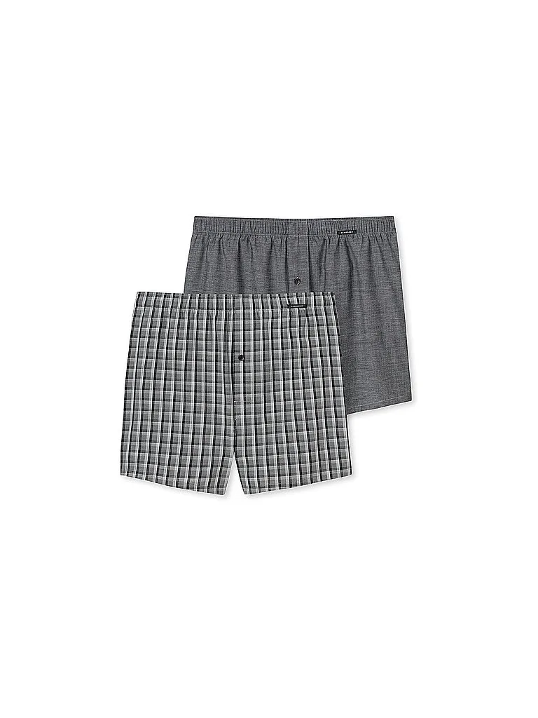 Boxershorts 2er Pkg schwarz grau XXL herren - Schiesser - FashionsVida