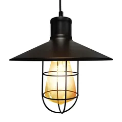Luminaire Suspendu Vintage E27 300x260 Mm Black One Size