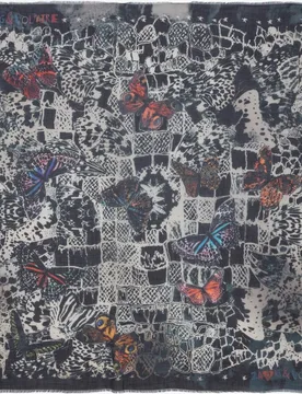 Zadig & Voltaire - Pañuelo de mujer con estampado de mariposas - Zadig & Voltaire - FashionsVida