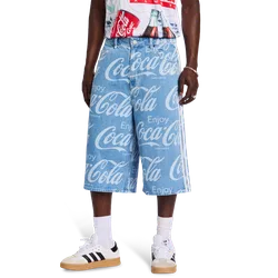 Coca Cola Denim Jort Men Shorts - Blue - Size XXS - Cotton Denim - Blue - Size: 2X-Small