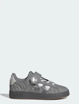 SCARPE MARVEL AVENGERS GRAND COURT BAMBINI E BAMBINE 29 Grey Three / Silver Metallic / Grey One - Adidas - FashionsVida
