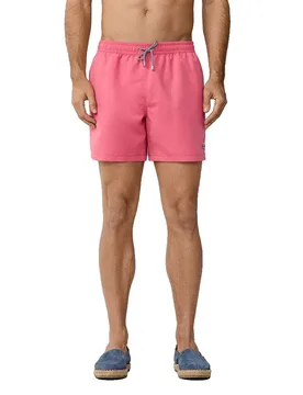FaÇonnable Short De Bain Logo Solid Framboise Pink M - Façonnable - FashionsVida