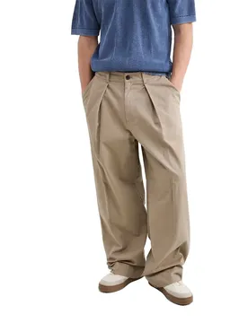 Pantalon 30000425 Pleats Beige 38 Homme