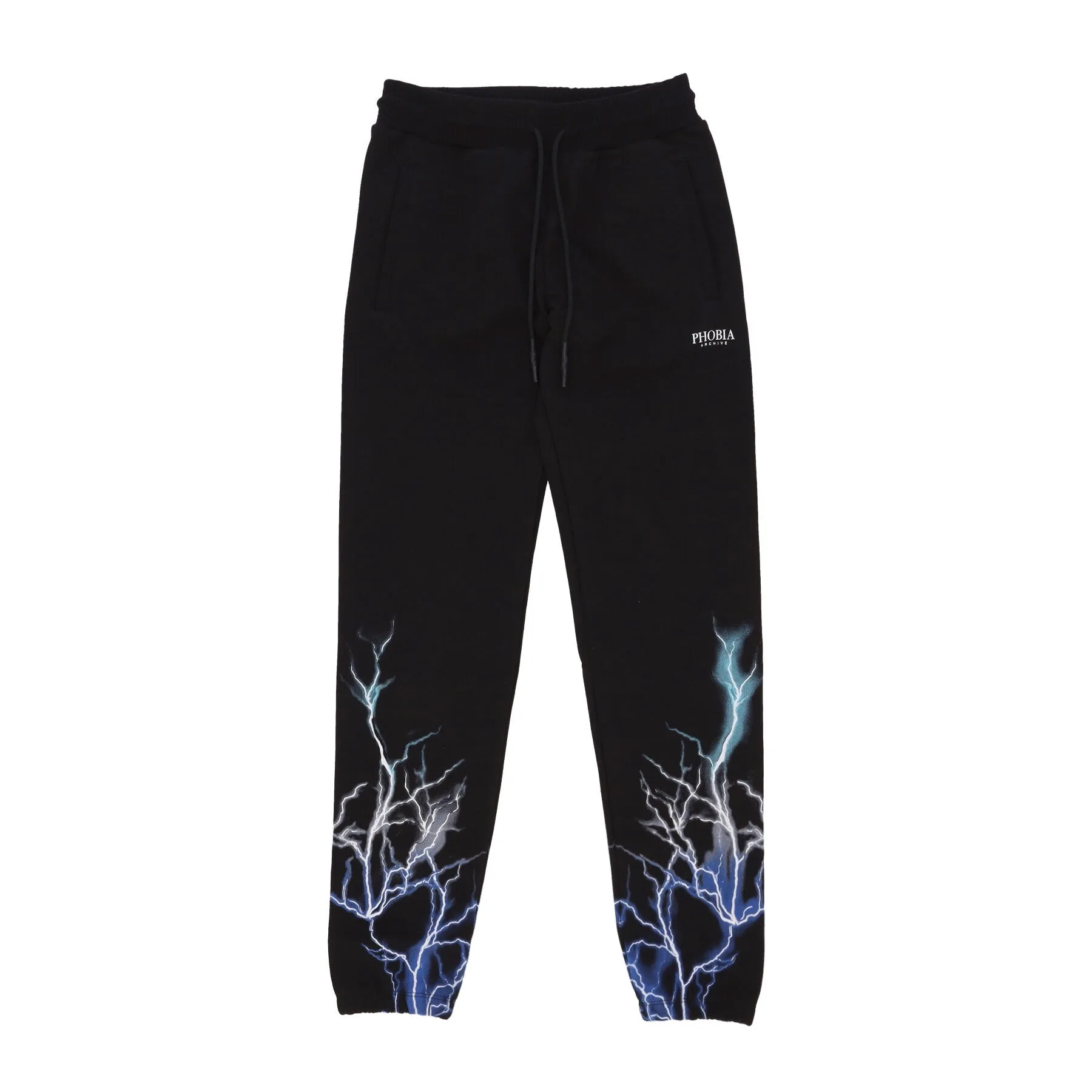 Pantalone Tuta Leggero Uomo Lightning Pants Black/blue/grey - PHOBIA - FashionsVida