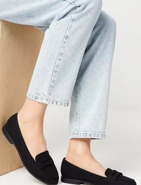 Wide Fit Lara Penny Loafers - Natural Black - Size: 3 - Dorothy perkins - FashionsVida