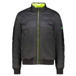 Mens Black Neon Yellow Reversible Flash Circuit Jacket - Male - Black - UK 38