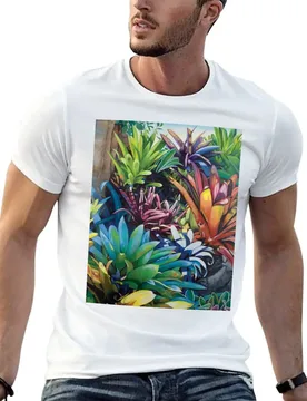 Bromeliad Oasis 2 T-Shirt t shirts for man slim fit g man t shirts for men t shirts for man pack white T-shirt - Aliexpress - FashionsVida