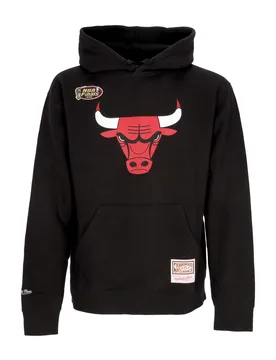 Felpa Cappuccio Uomo Nba Team Logo Hoodie Chibul Black - Mitchell & Ness - FashionsVida