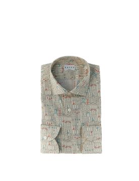 XACUS Camicia in cotone AVORIO 42