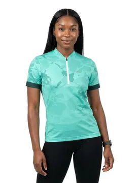Maglia A Maniche Corte Illusion Half Zip Clearwater - Loeffler - FashionsVida