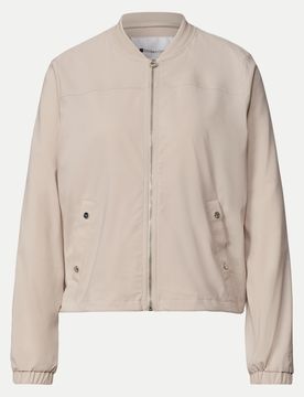 Blouson mit Zipper Beige 44