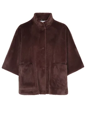 Chaqueta efecto pelo DEWI marrón 40 - Rino&pelle - FashionsVida