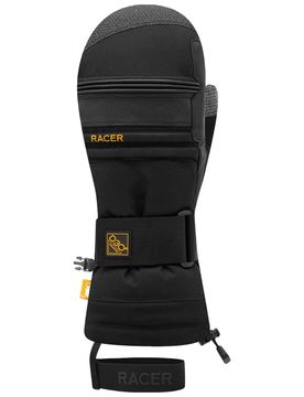 Warme Ski-Fausthandschuhe Inside Mitt 5 Black Black für Herren aus Softshell Größe M schwarz