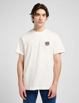 Relaxed Graphic Tee Ecru Größe XXL male