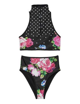 Moschino Costume a pois e rose