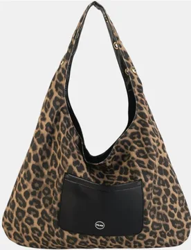 Bolso hobo grande efecto piel con diseño reversible y asa cómoda - Kbas - FashionsVida
