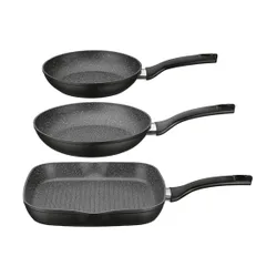 Pfannen-Set „Gourmet“ 3-tlg. mit Antihaftversiegelung
