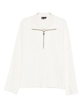 Pullover con mezza zip