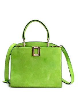 Roger Vivier green suede tote - Roger Vivier - FashionsVida