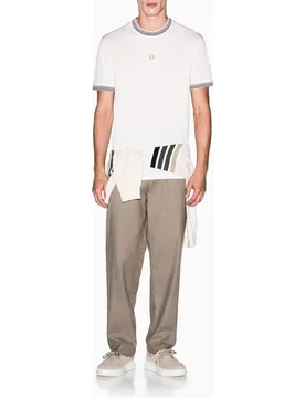 Camiseta de hombre manga corta con detalles en punto - Armani Exchange - FashionsVida