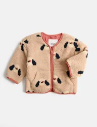 Borg Dog Jacket (0-5 Yrs) Cream Mix male