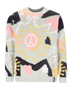 Maglione Donna Breakers Scribble Knit Crew Multi