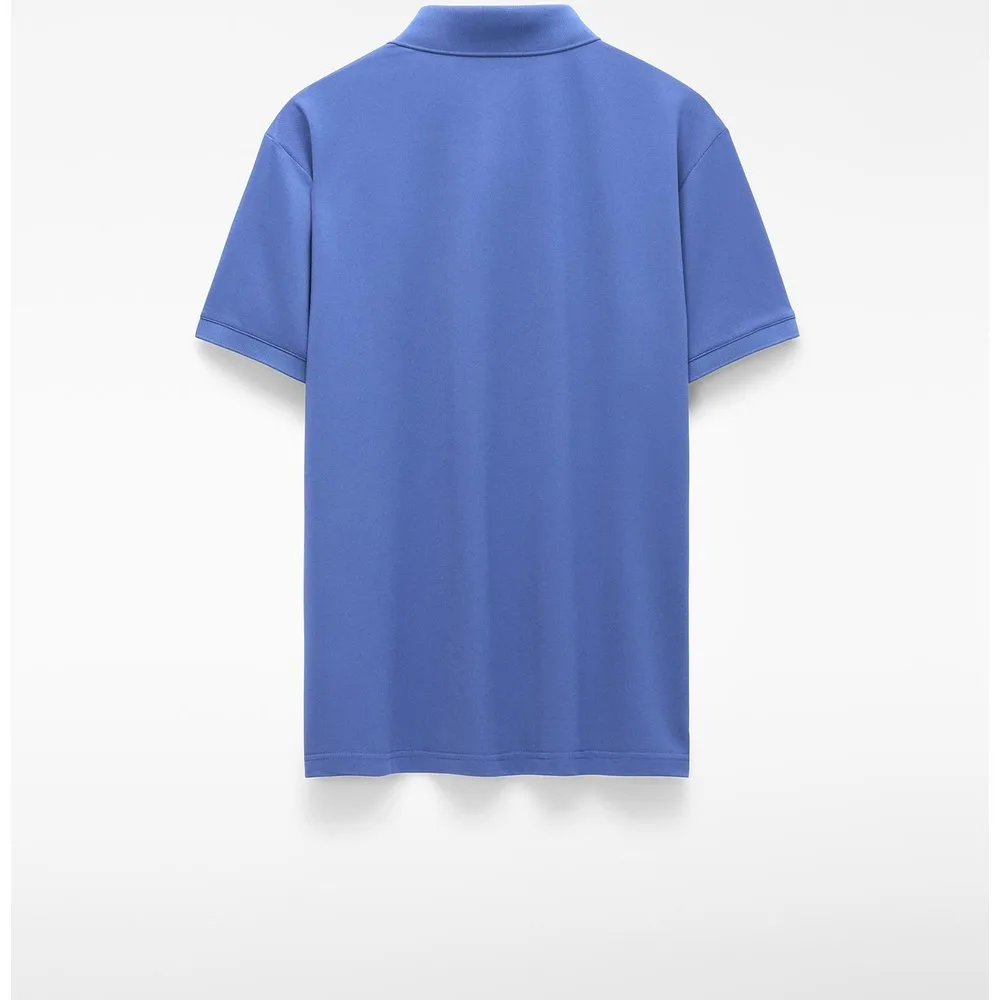 Polo de manga corta de hombre regular fit con logo bordado - Adolfo Dominguez - FashionsVida
