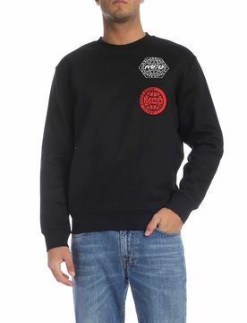 Felpa nera con patch McQ