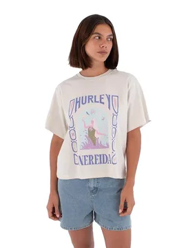 T-shirt à Manches Courtes Nereida Island Bone S - Hurley - FashionsVida