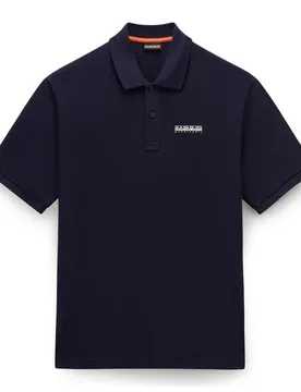 Polo A Maniche Corte Small Box Blu Marine XS - Napapijri - FashionsVida