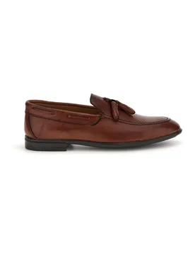 Mocassini marrone in vera pelle 071 46 - Pittarello - FashionsVida