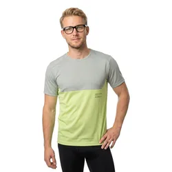 Maglietta A Maniche Corte Endurance Tech Spray Grey / Acid Yell M