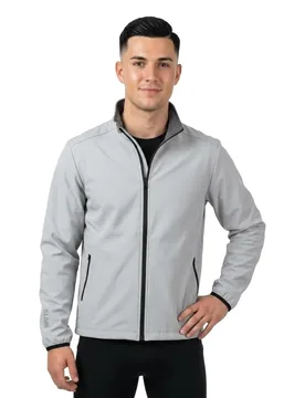 Active Softshell Jacket Aluminium L Men - SLAM - FashionsVida