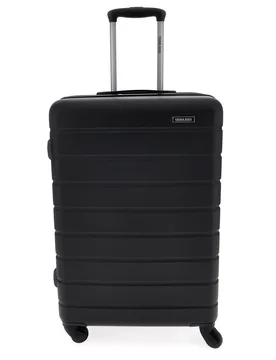 Trolley piccolo nero rigido 4 ruote PR188/P - PRIMA RIGA - FashionsVida