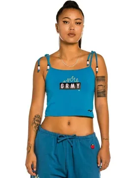 Grimey Canotta Trespass Blue L - Grimey - FashionsVida