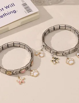 Cat Dog Paw Pendants Cute Pet Element 9mm Italian Module Stainless Steel Bracelets for Woman Men Gift DIY Hand Jewelry Gift - Aliexpress - FashionsVida