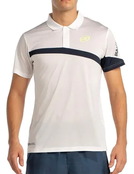 Lucir Short Sleeve Polo White 2XL - Bullpadel - FashionsVida