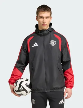 Giacca Tiro All Weather 26/27 Manchester United XS Black - Adidas - FashionsVida