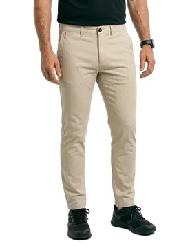 Pantalon Chino 50534378 Light Beige 38 - BOSS - FashionsVida